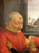 Domenico Ghirlandaio An Old Man and His Grandson Spain oil painting artist